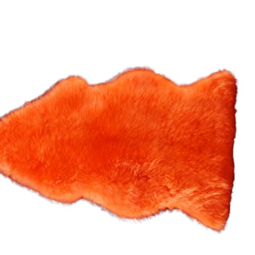 Sheepskin  Orange 60x90 cm