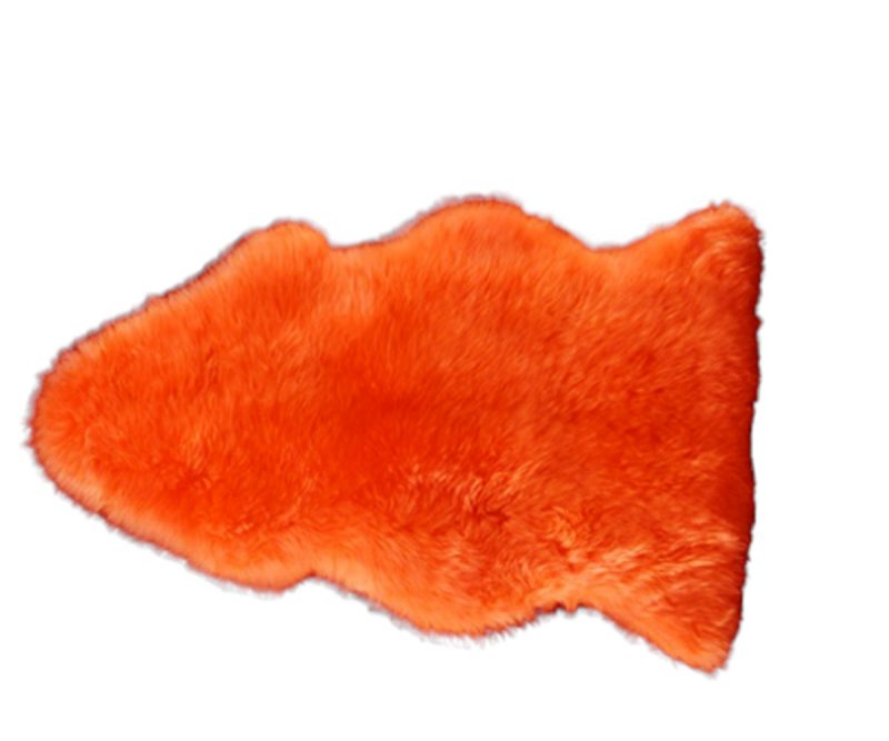 Sheepskin  Orange 60x90 cm