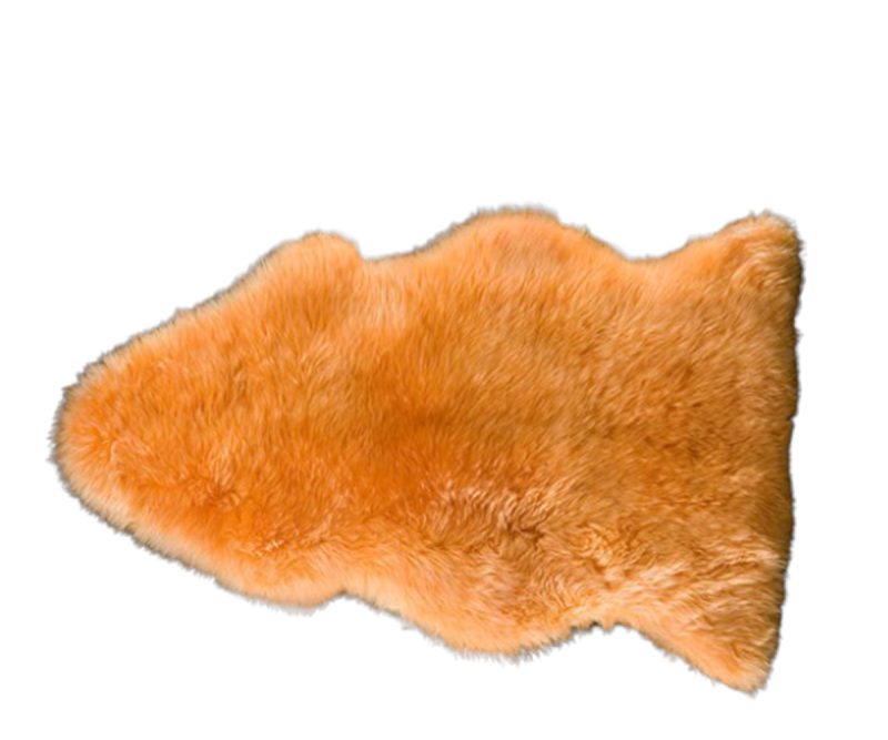 Sheepskin Orange 60x90 cm