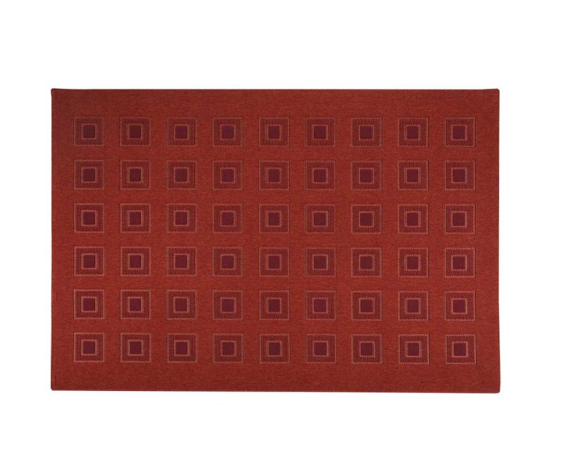 Modern Carpet Sculpure 2612-407 Red 0,80x1,50